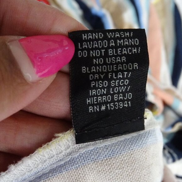 Forever 21 Sleeveless Multicolor Stripe Buttoned Romper Women Size M Rayon Linen - Picture 8 of 12